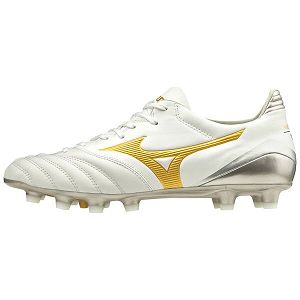 Tacos De Futbol Mizuno Morelia Neo Kl Ii Mujer Blancos/Dorados | Mexico-654730